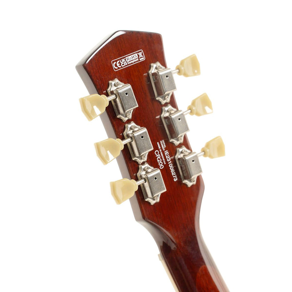 chitarra elettrica stile gibson les paul gold top cort cr200 gt open box vista delle meccaniche
