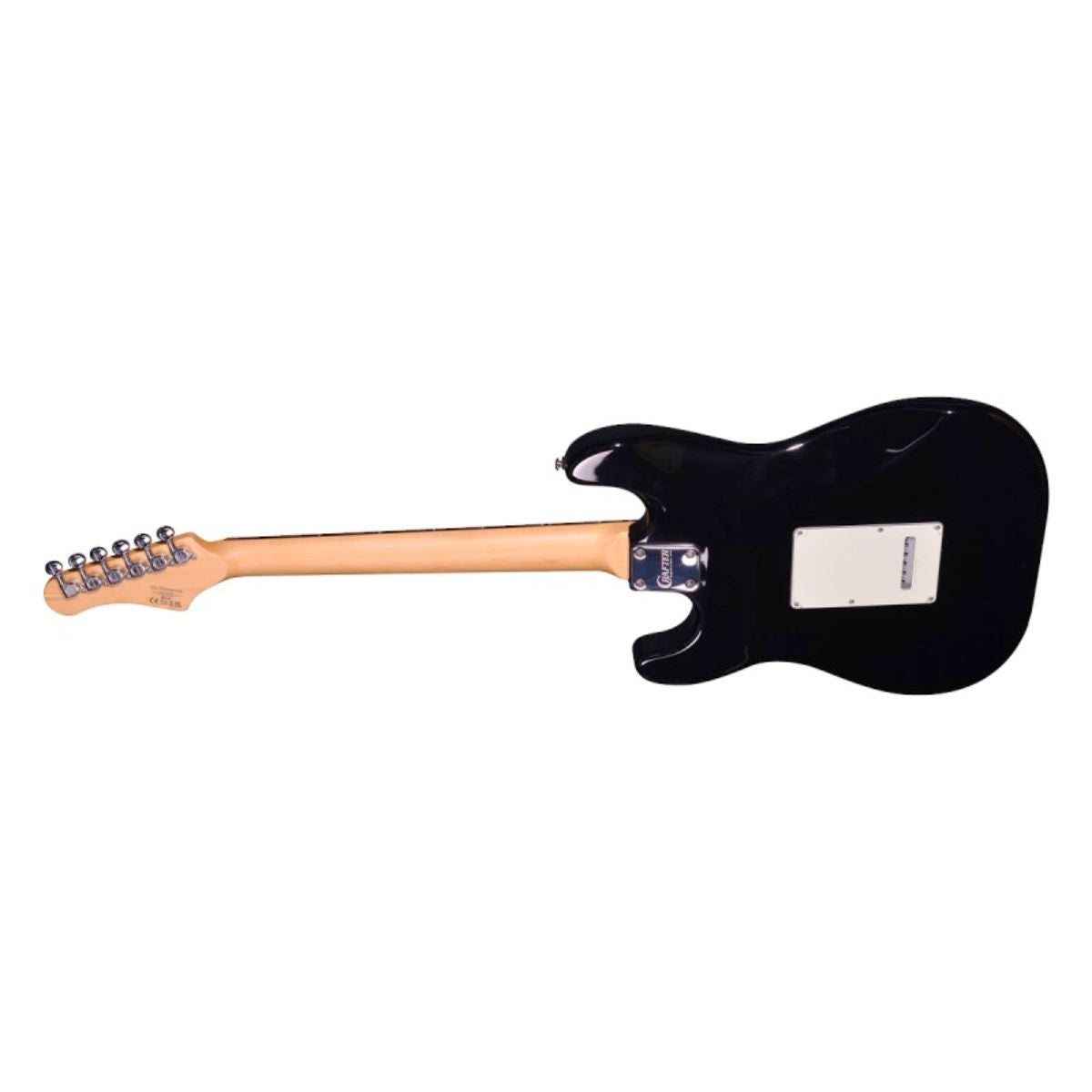 chitarra elettrica stile stratocaster crafter modern sera s-rs Cosmic Black vista del retro