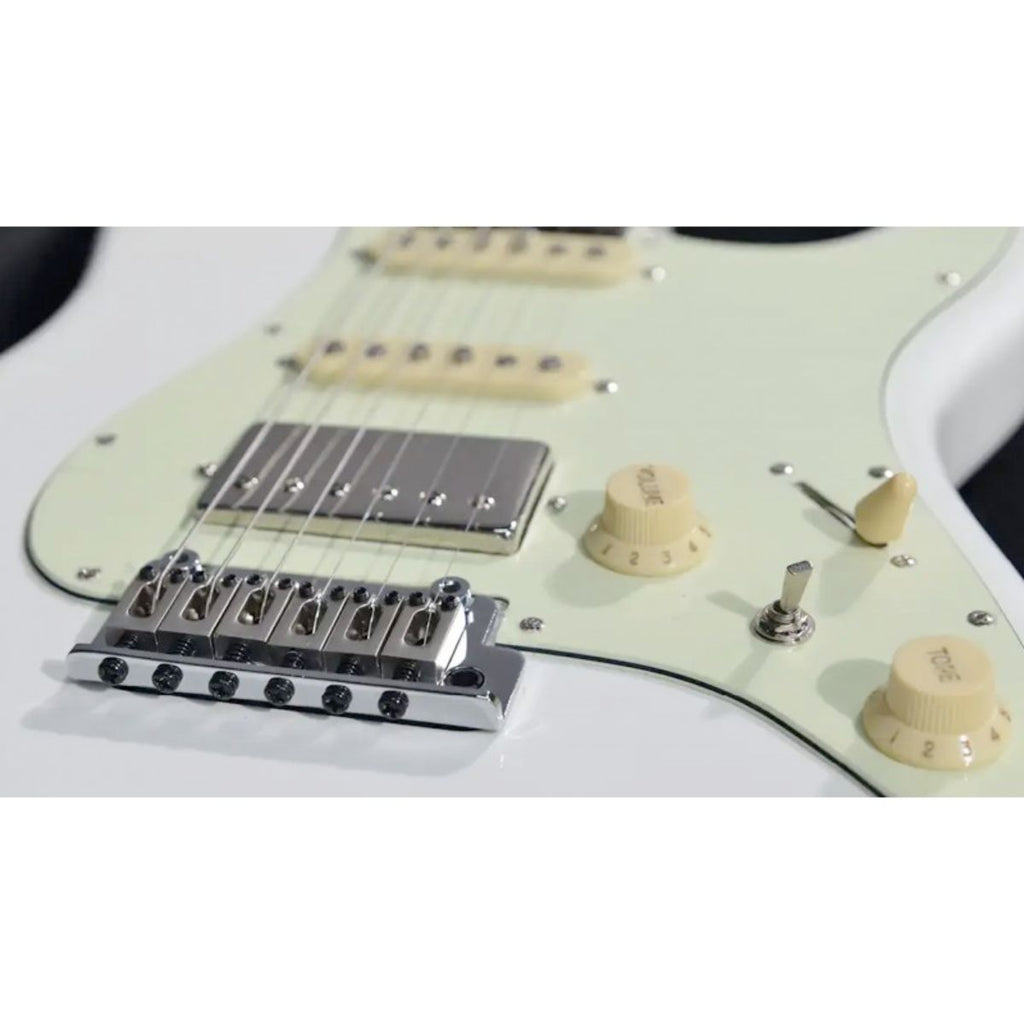 chitarra elettrica stile stratocaster crafter modern sera s-rs OW vista dell'elettronica