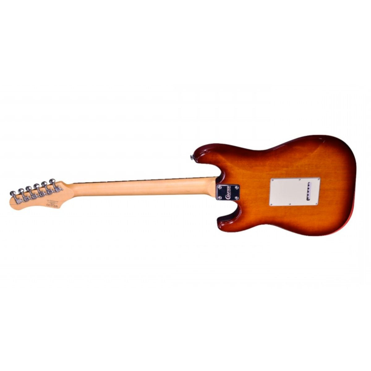 chitarra elettrica stile stratocaster crafter modern sera s-rs tobacco sunburst vista del retro