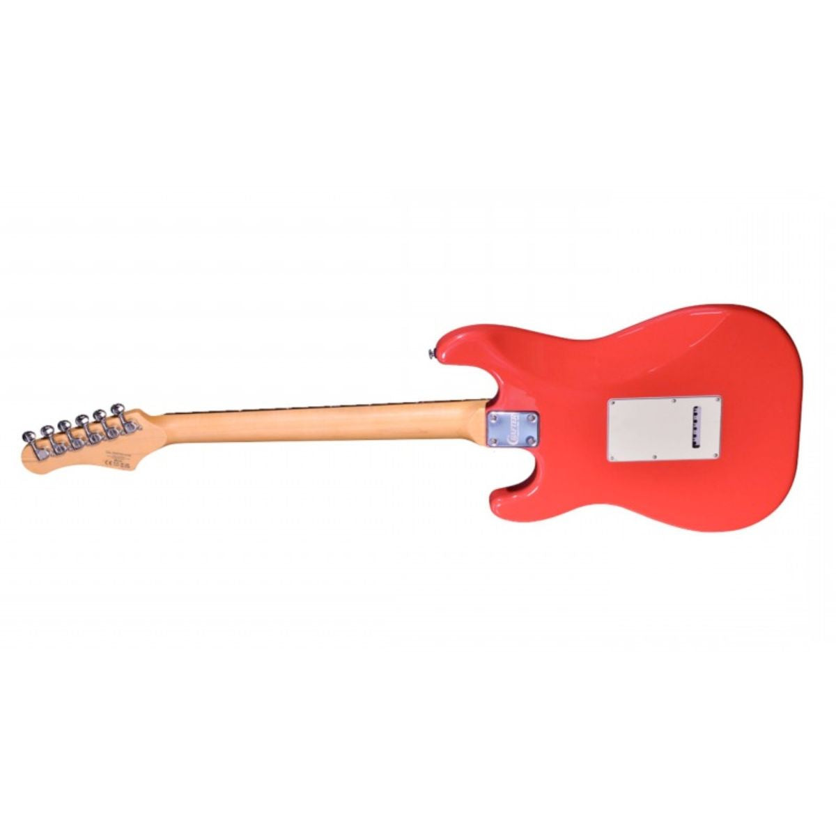 chitarra elettrica stile stratocaster crafter modern sera s-rs vintage red vista del retro