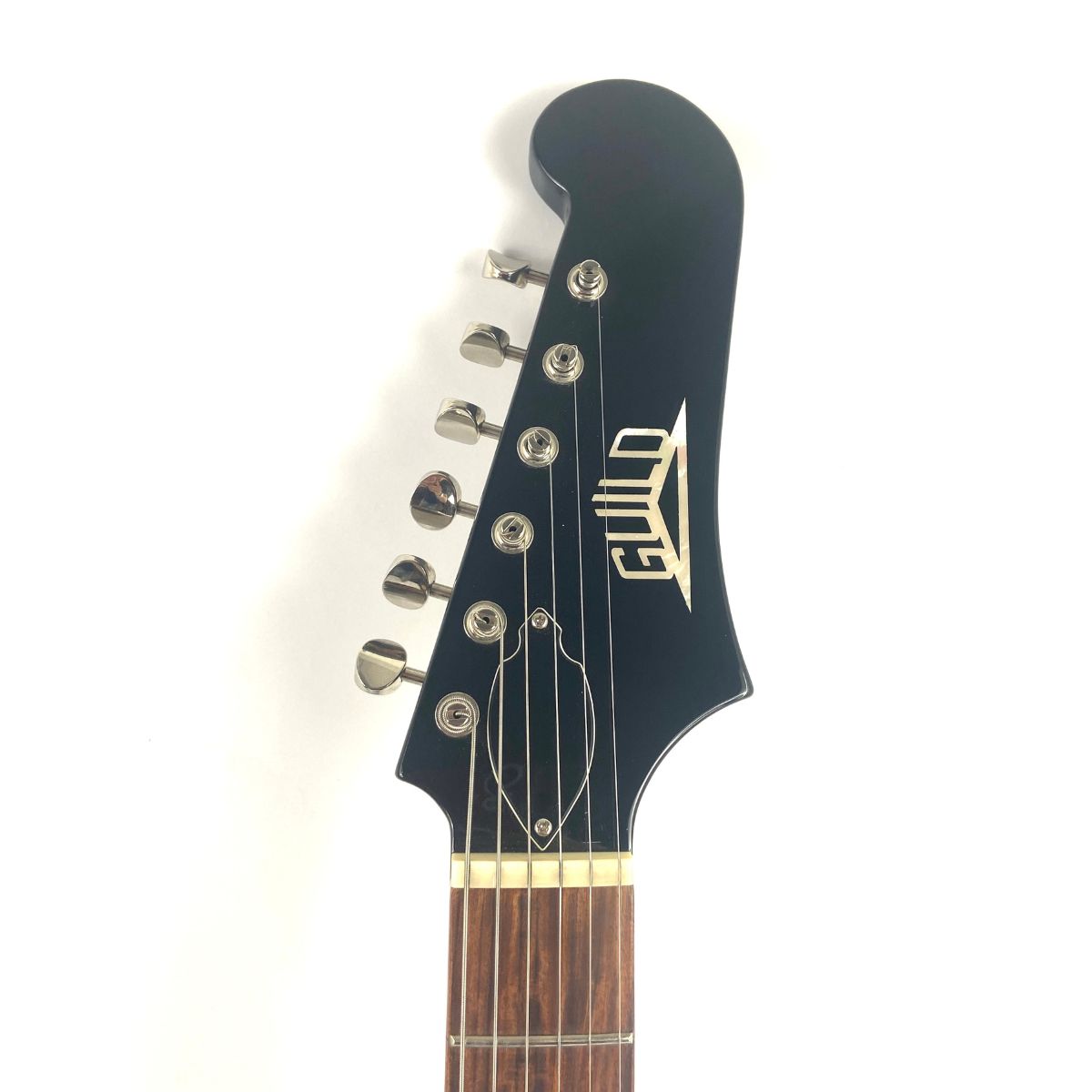 chitarra elettrica guild jetstar st black usata vista della paletta