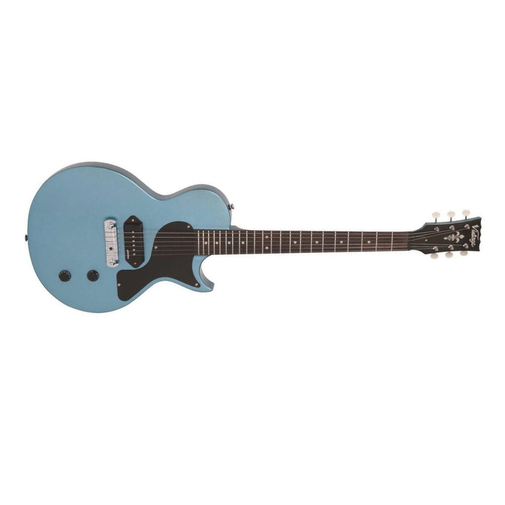 chitarra elettrica vintage v120 reissued gun hill blue vista frontale