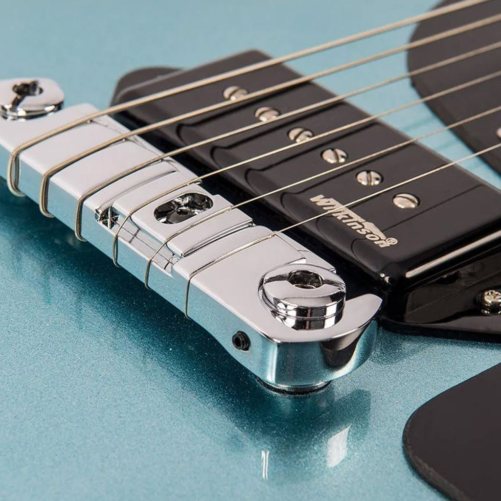chitarra elettrica vintage v120 reissued gun hill blue vista del pickup