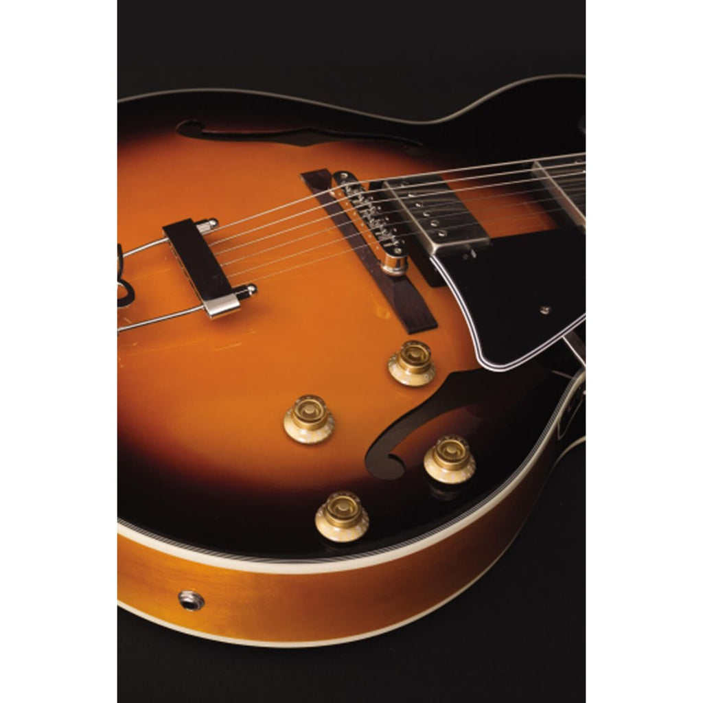 chitarra semiacustica elettrificata cort yorktown vista coricata