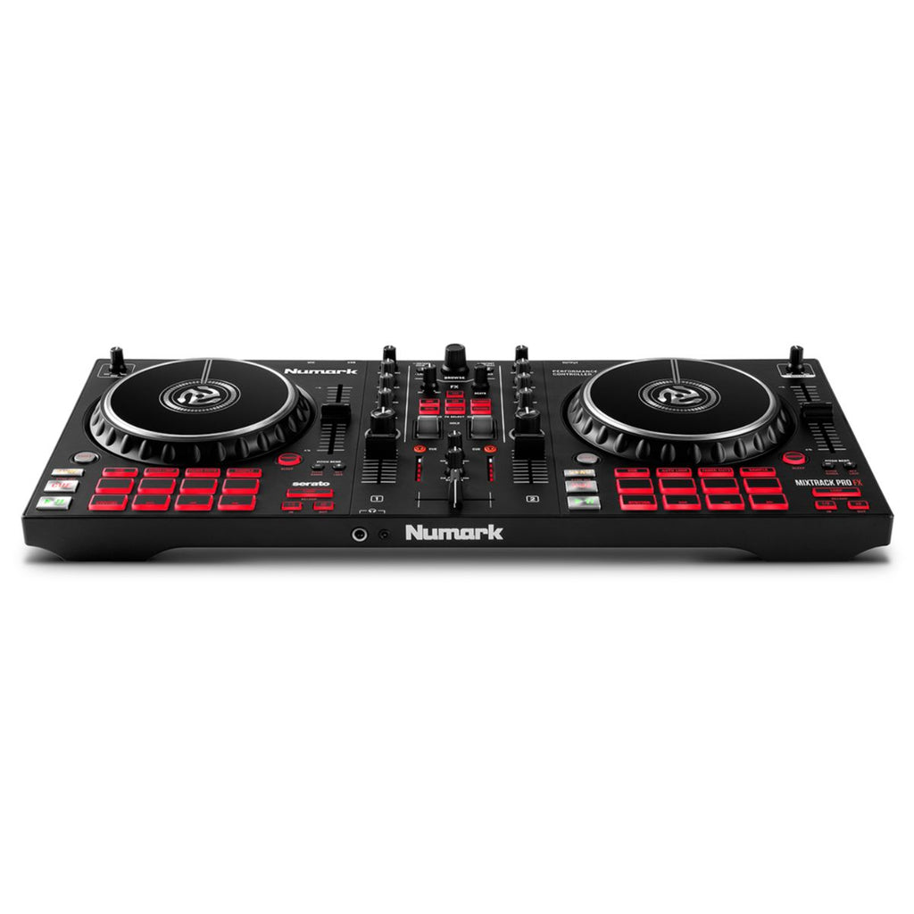 console per dj numark mixtrack pro fx vista dal basso