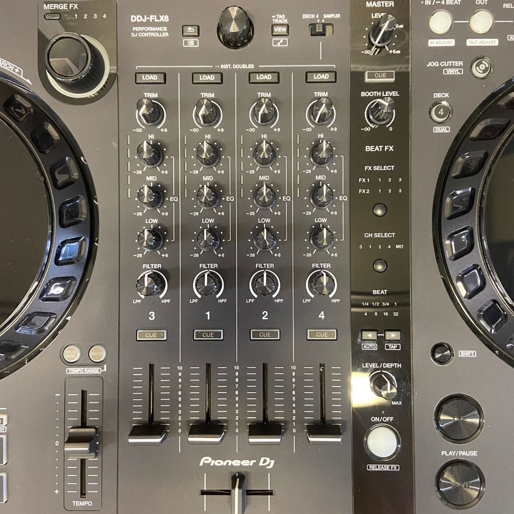 console per dj pioneer ddj-flx6 usata vista frontale centrale