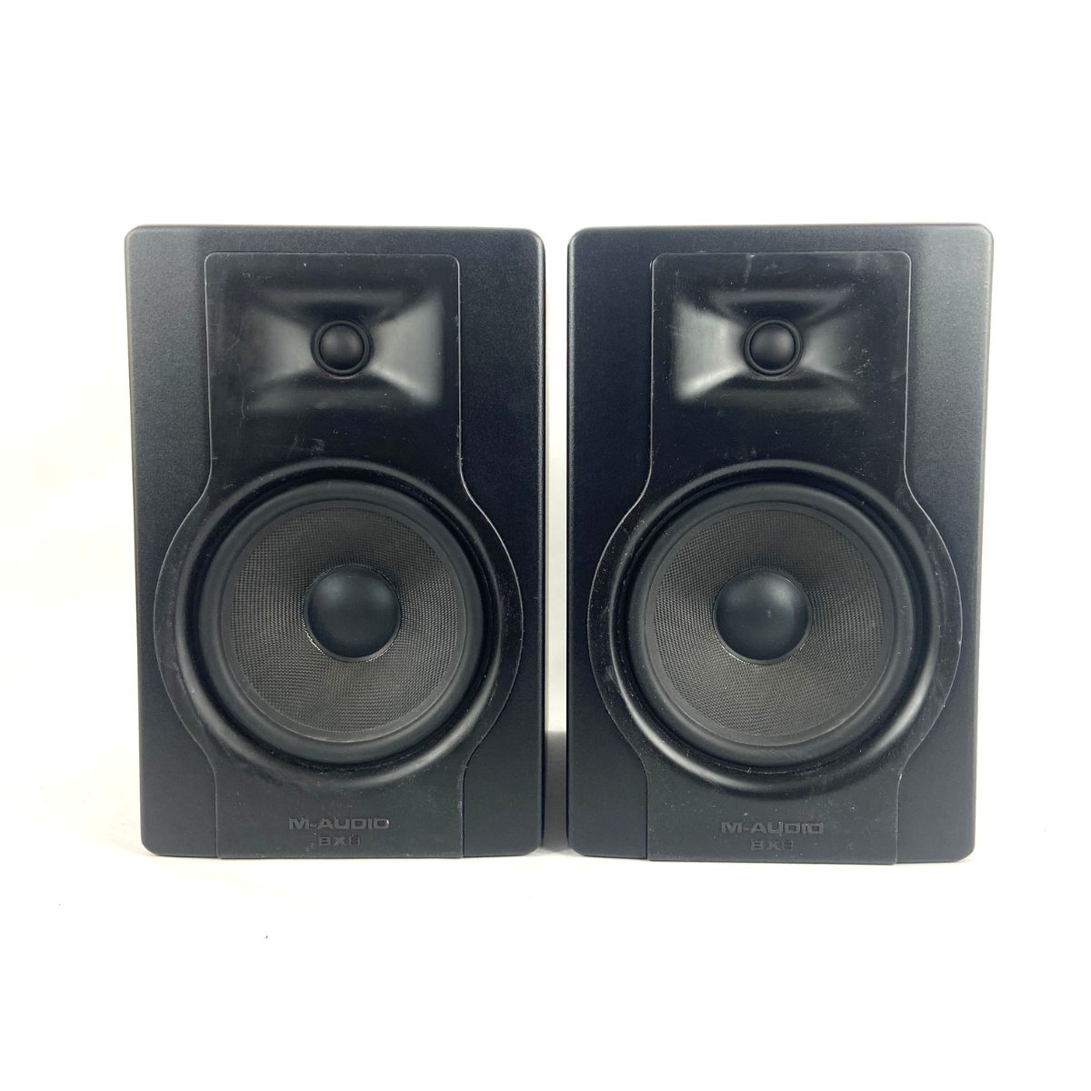 coppia monitor da studio m-audio bx8 d3 usati vista frontale