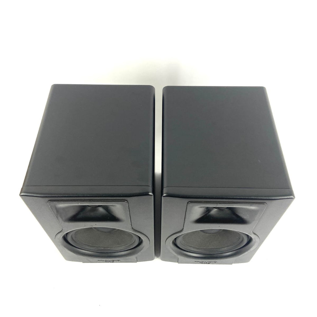 coppia monitor da studio m-audio bx8 d3 usati vista dall'alto