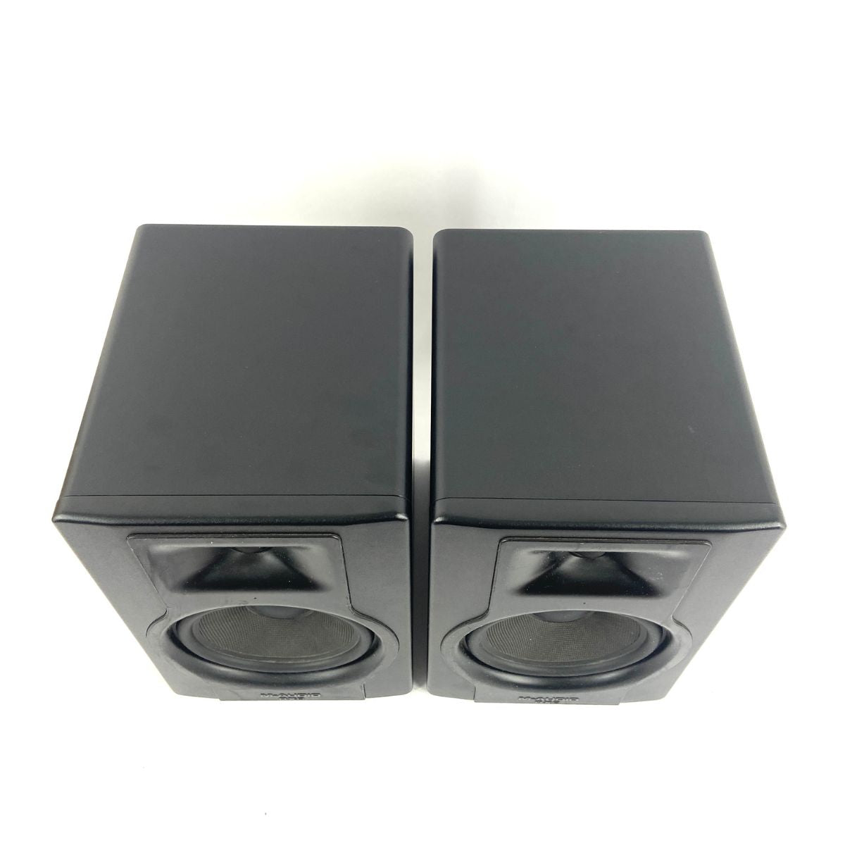 coppia monitor da studio m-audio bx8 d3 usati vista dall'alto