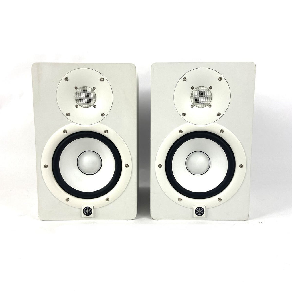 coppia monitor da studio professionali bianchi yamaha hs7 white usate vista frontale