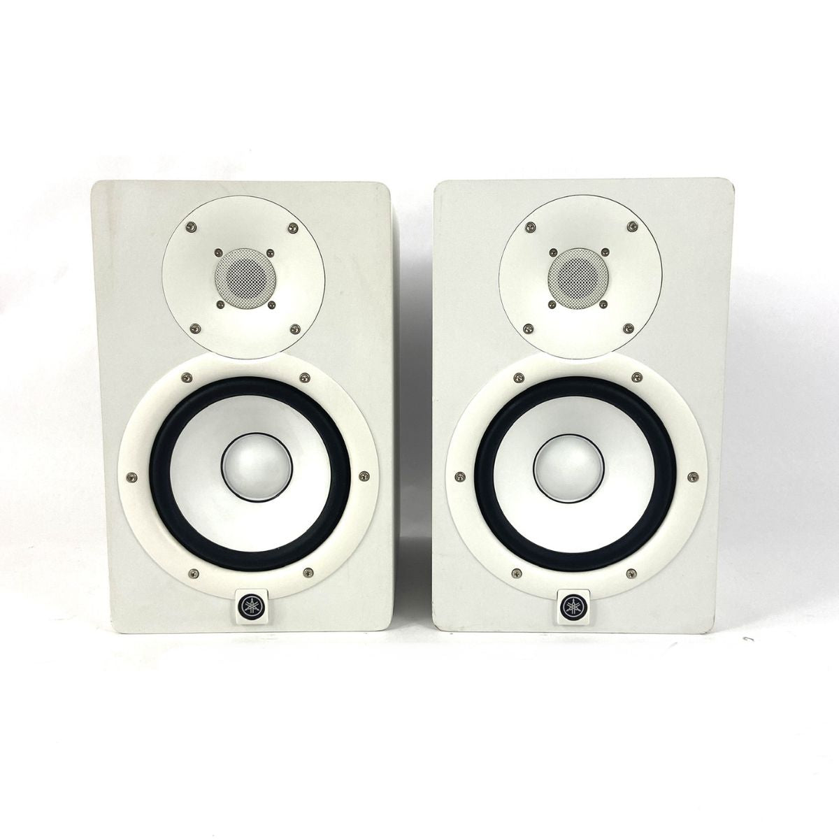 coppia monitor da studio professionali bianchi yamaha hs7 white usate vista frontale