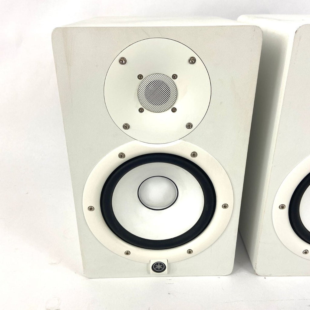 coppia monitor da studio professionali bianchi yamaha hs7 white usate vista frontale sx