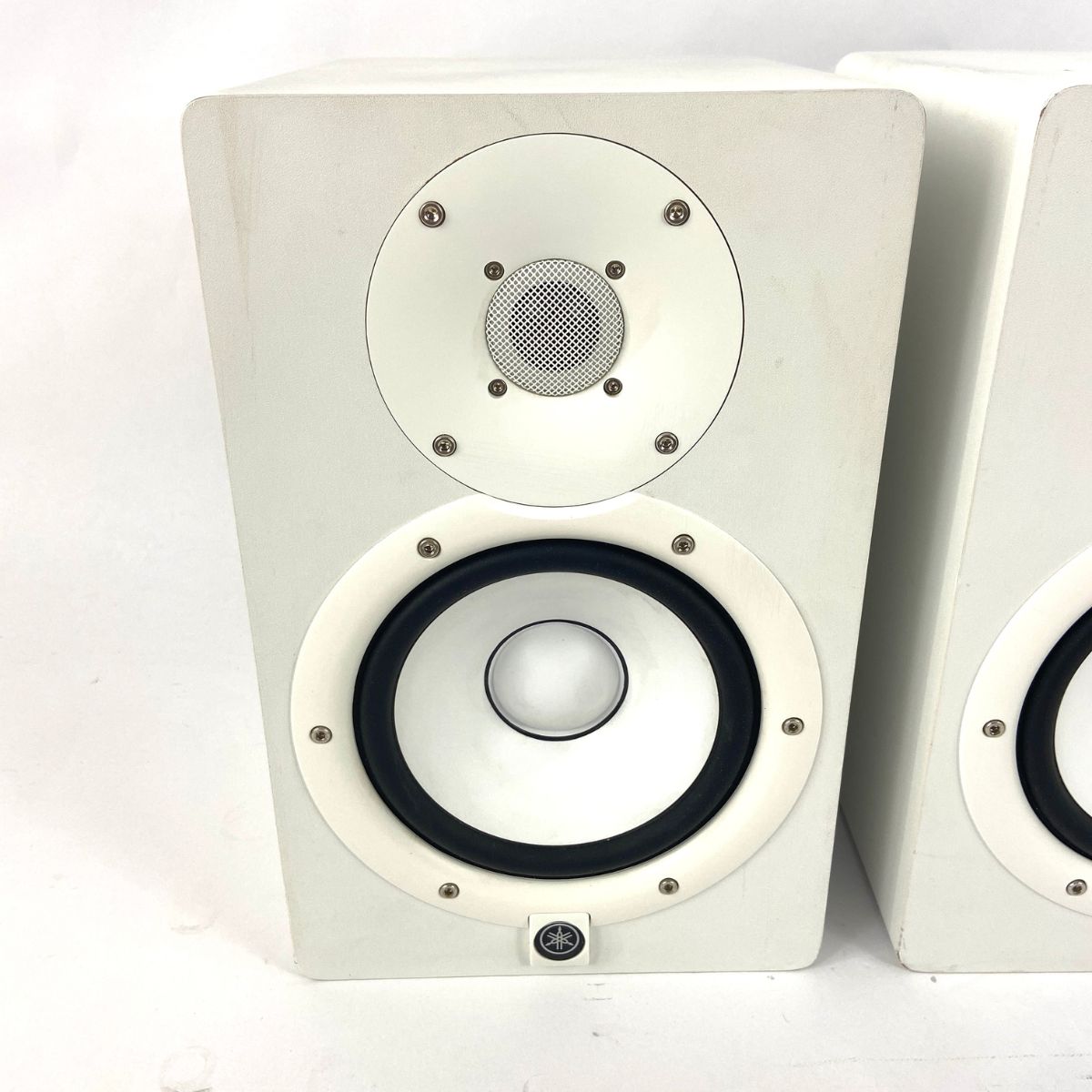 coppia monitor da studio professionali bianchi yamaha hs7 white usate vista frontale sx