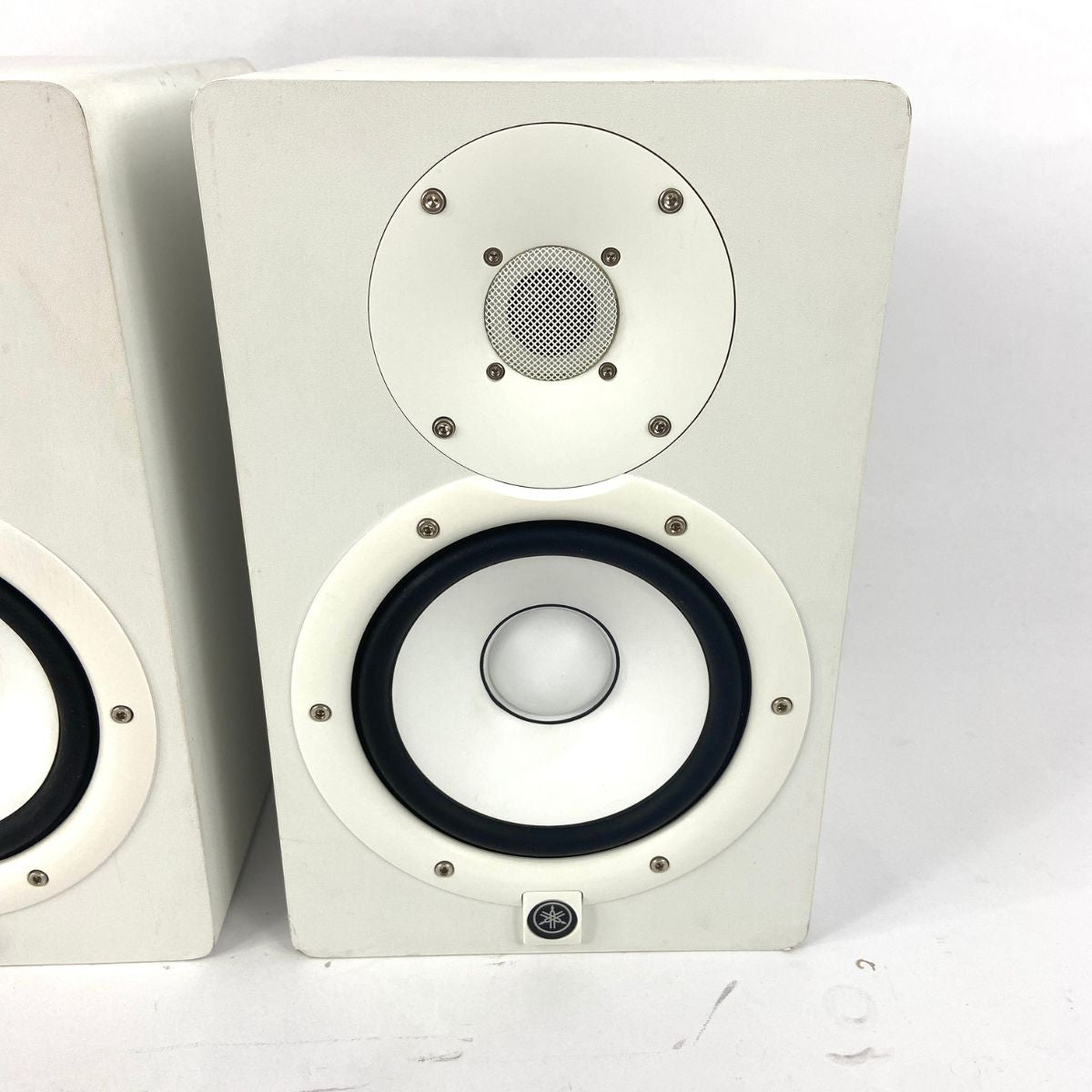 coppia monitor da studio professionali bianchi yamaha hs7 white usate vista frontale dx