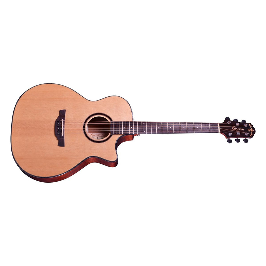chitarra acustica elettrificata crafter g600ce natural vista frontale