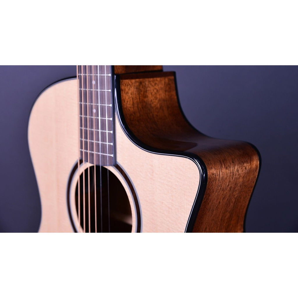 chitarra acustica elettrificata crafter g600ce natural vista del corpo frontale