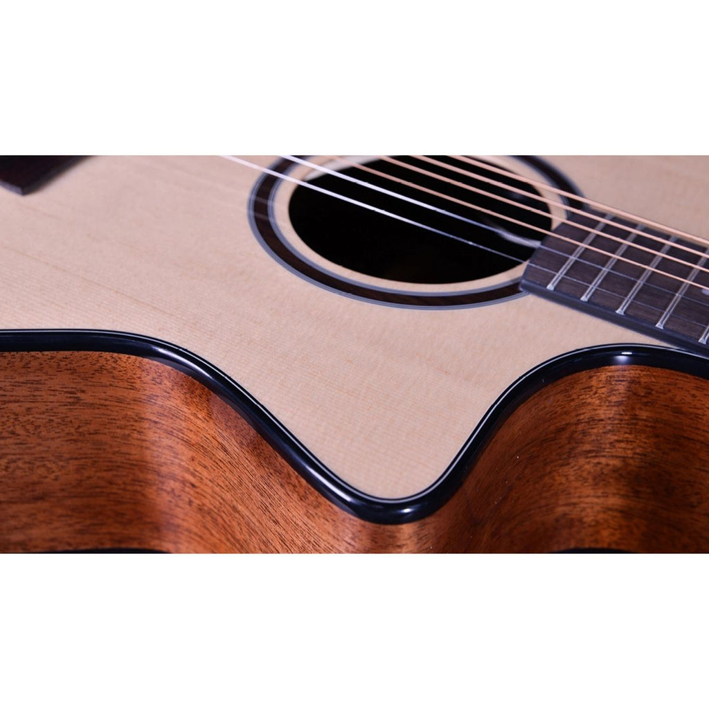 chitarra acustica elettrificata crafter g600ce natural vista della spalla mancante