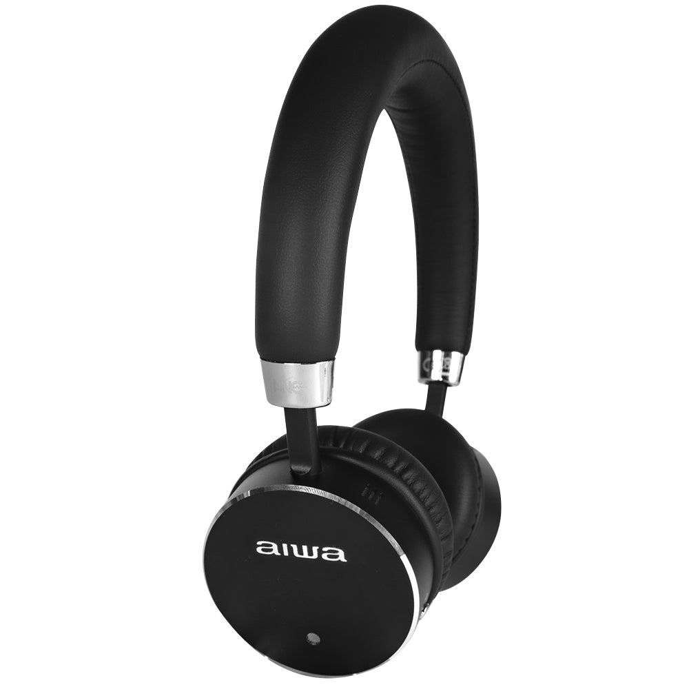 cuffie stereo bluetooth aiwa HSTBTN-800BK vista laterale sx