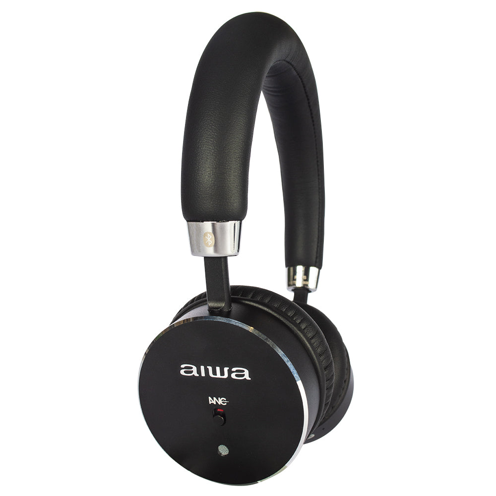 cuffie stereo bluetooth aiwa HSTBTN-800BK vista pulsante anc