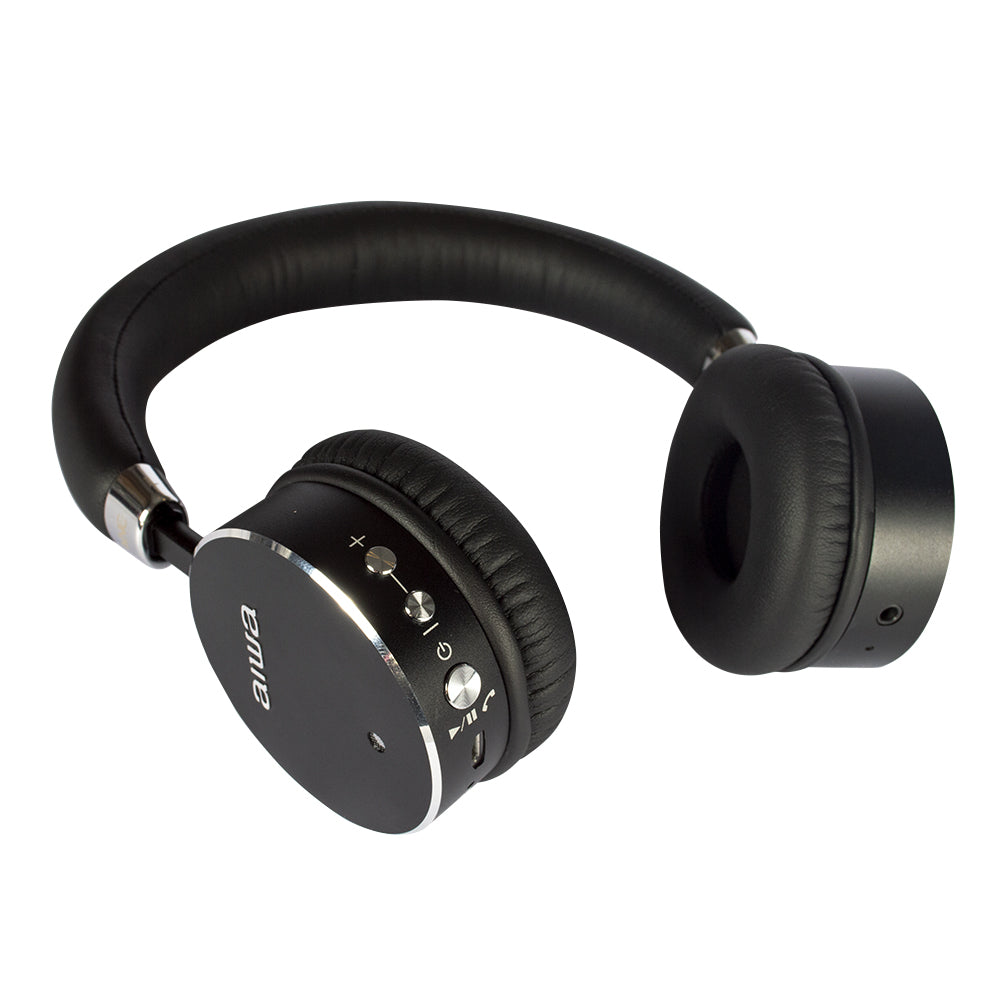 cuffie stereo bluetooth aiwa HSTBTN-800BK vista dal basso