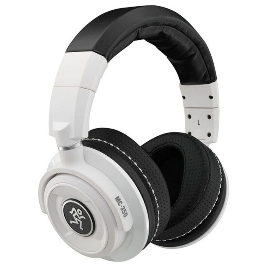 cuffie stereo da studio chiuse mackie mc-350 limited edition white vista laterale