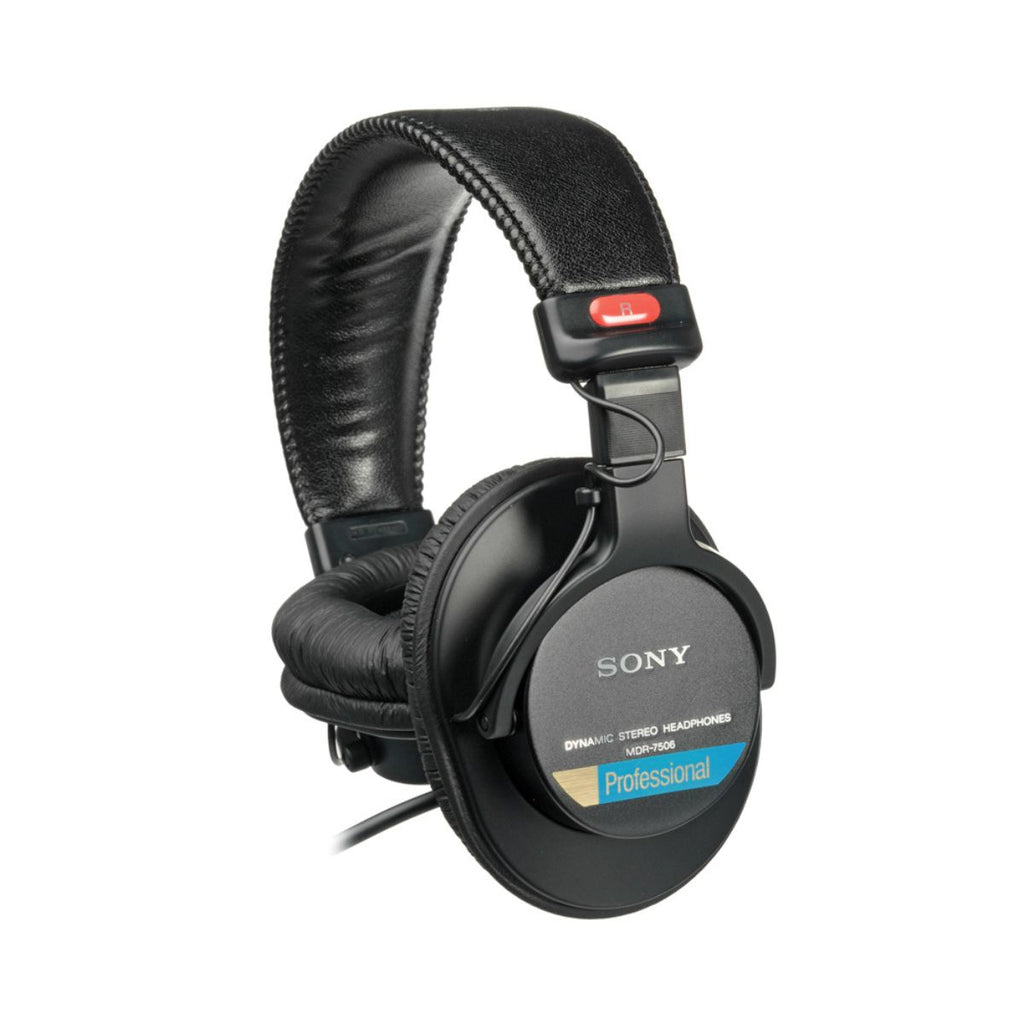 cuffie stereo da studio professionali sony mdr 7506 vista laterale