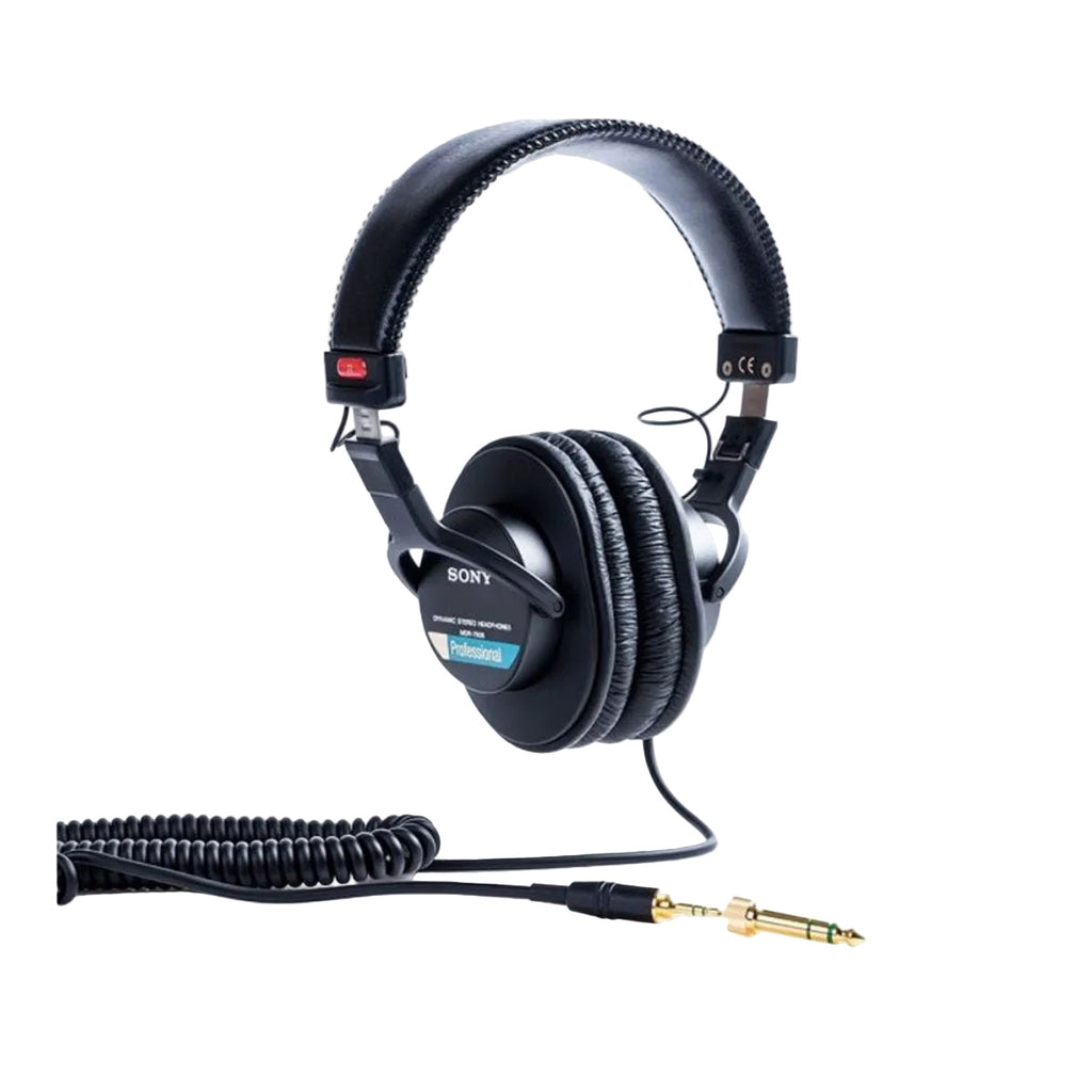 cuffie stereo da studio professionali sony mdr 7506 vista frontale