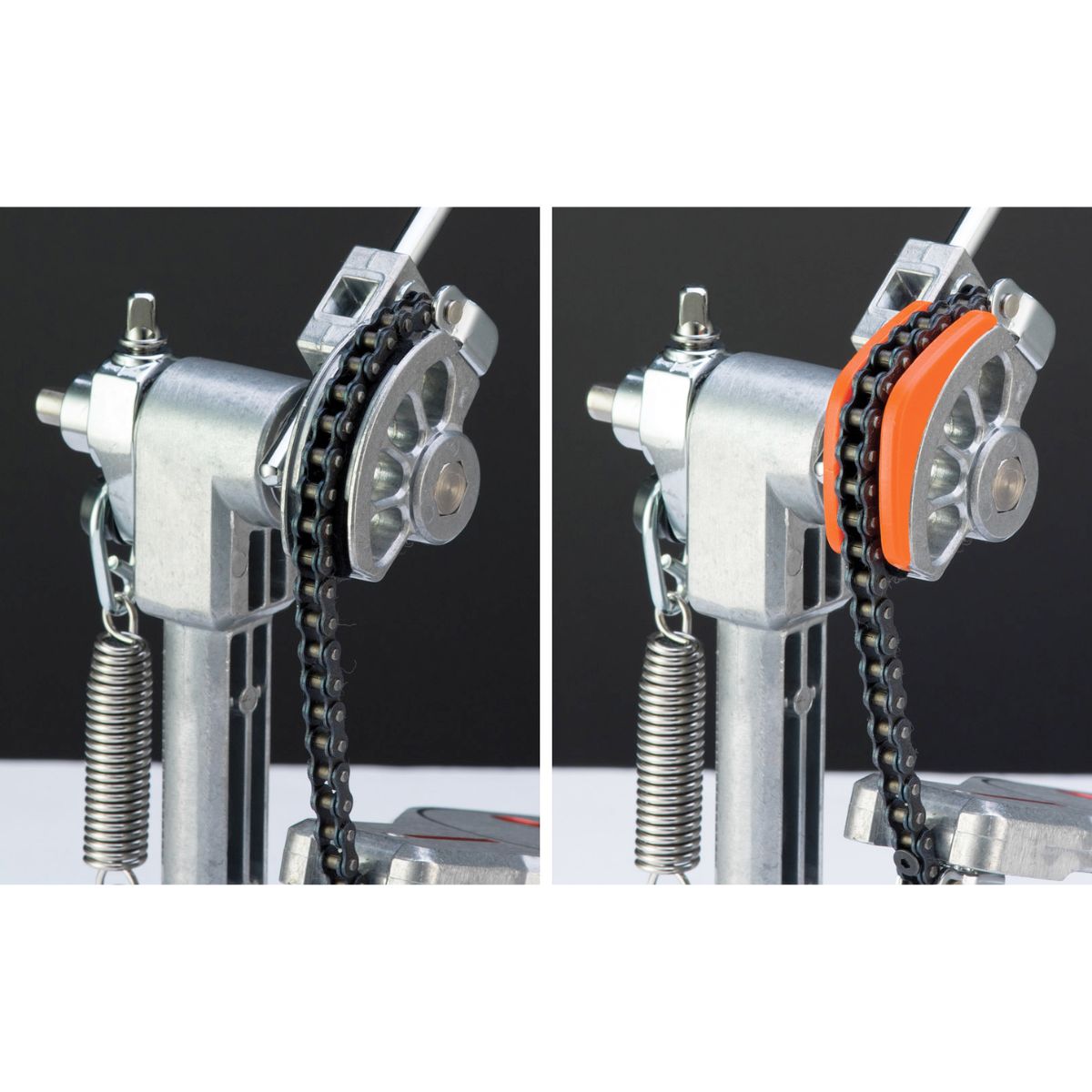 doppio pedale per batteria pearl p-932 vista della cam