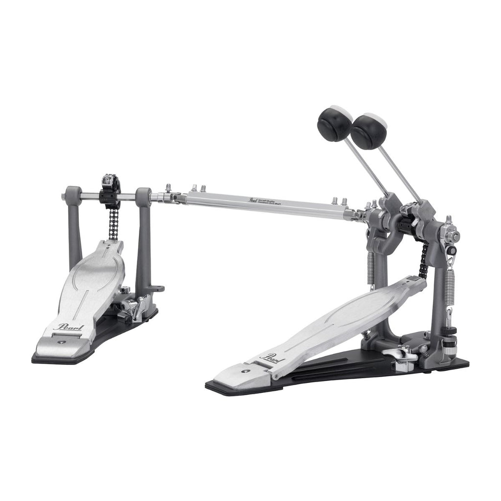 doppio pedale professionale per batteria pearl p-1032 eliminator vista laterale