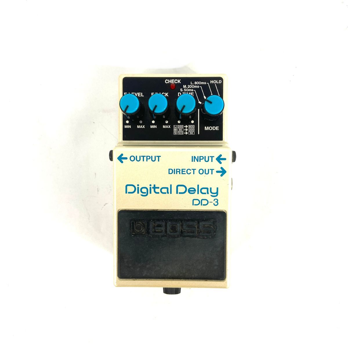 effetto delay a pedale per chitarra elettrica boss dd3 usato vista frontale