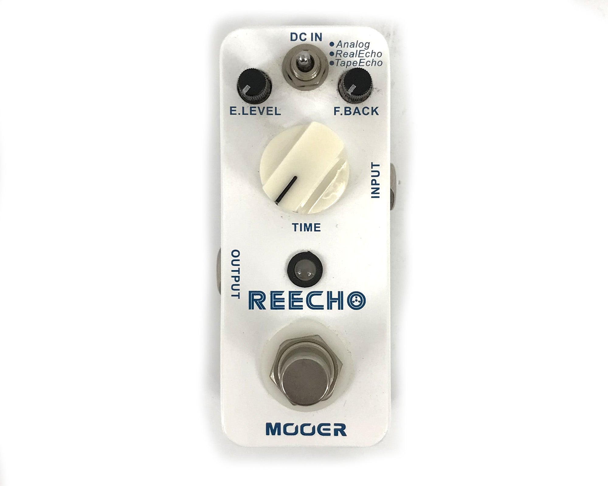 effetto echo per chitarra mooer reecho vista frontale