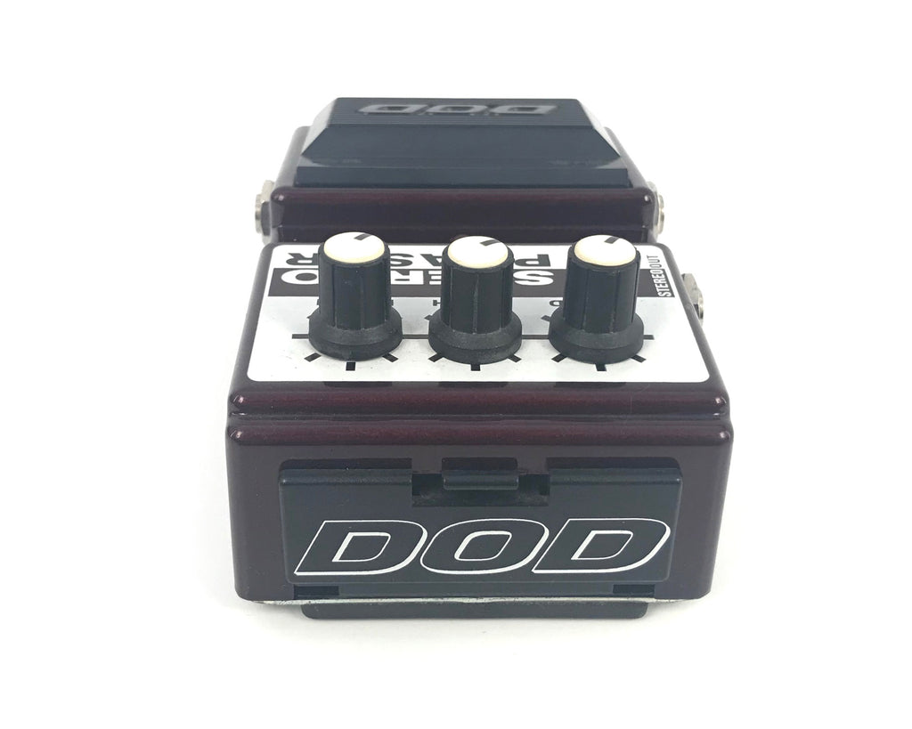 effetto phaser stereo a pedale per chitarra elettrica dod fx20c usato vista del retro