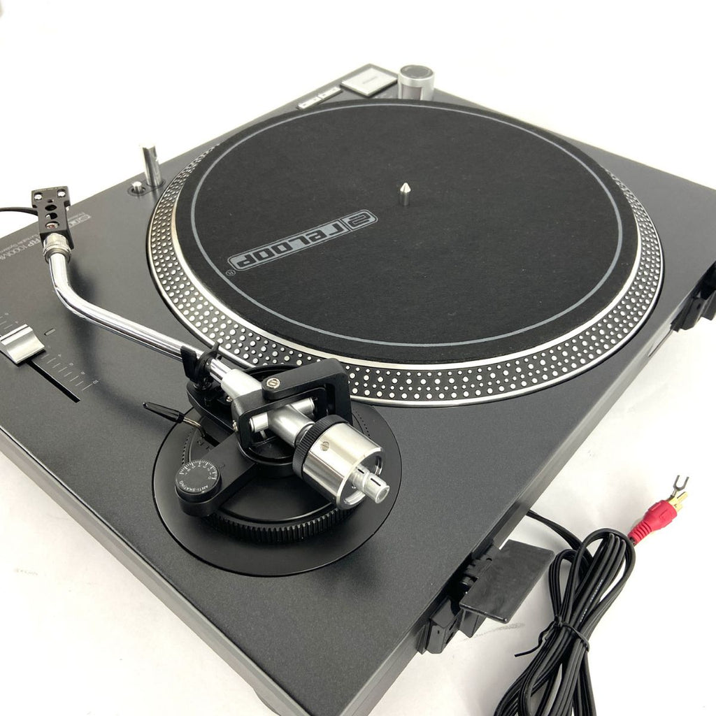 giradischi con trazione a cinghia per dj o ascolto Reloop RP-1000 MK2 ex demo vista del piatto