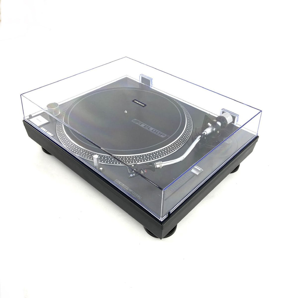 giradischi con trazione a cinghia per dj o ascolto Reloop RP-1000 MK2 ex demo vista inclinata laterale