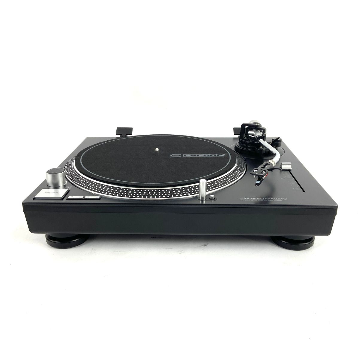giradischi con trazione a cinghia per dj o ascolto Reloop RP-1000 MK2 ex demo vista dal basso