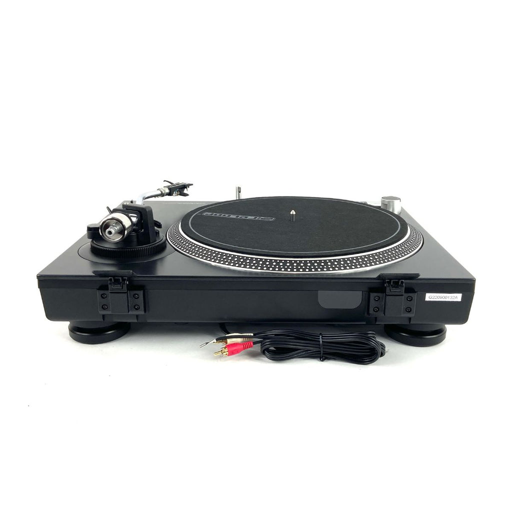 giradischi con trazione a cinghia per dj o ascolto Reloop RP-1000 MK2 ex demo vista del retro