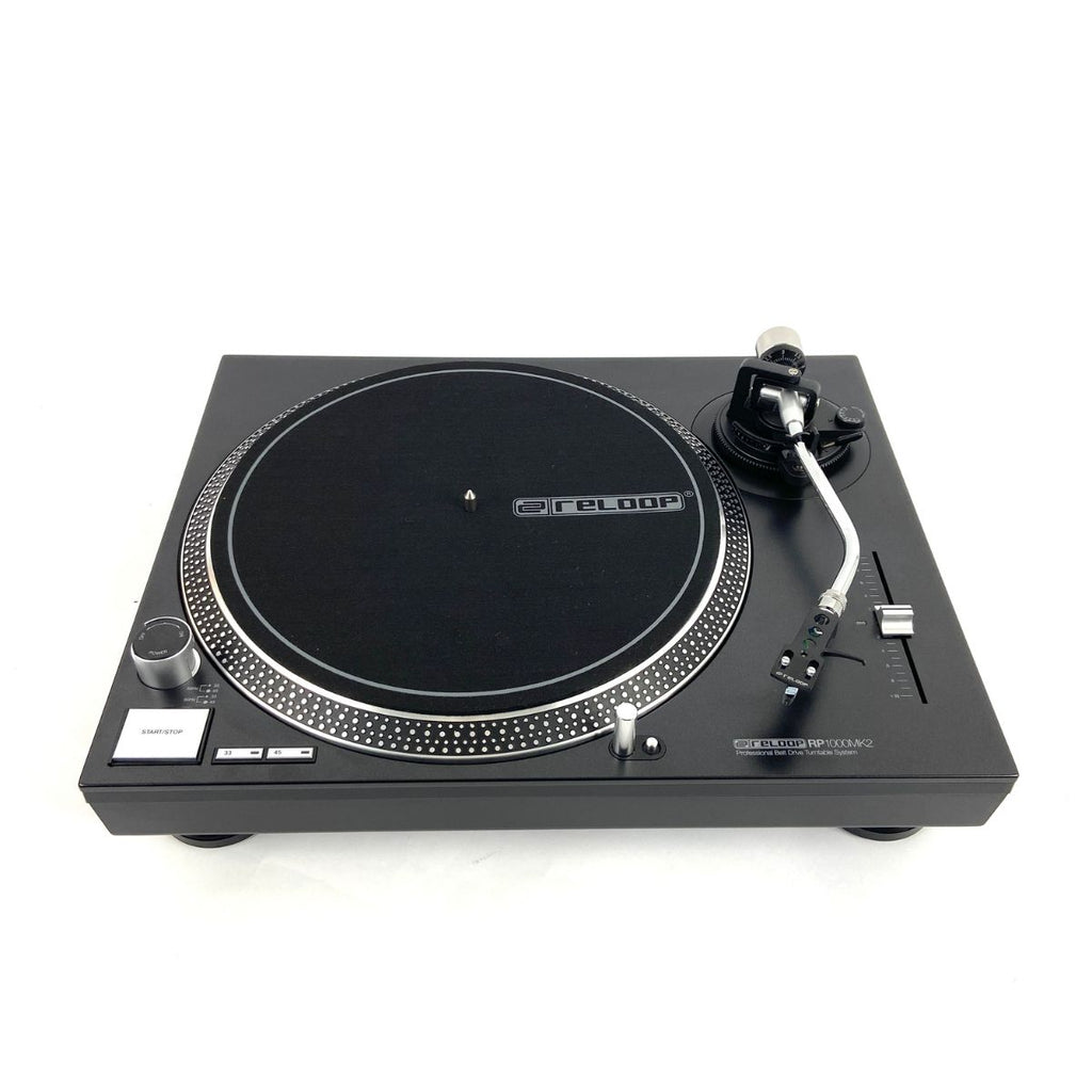 giradischi con trazione a cinghia da dj o ascolto reloop rp1000 mk2 usato vista frontale