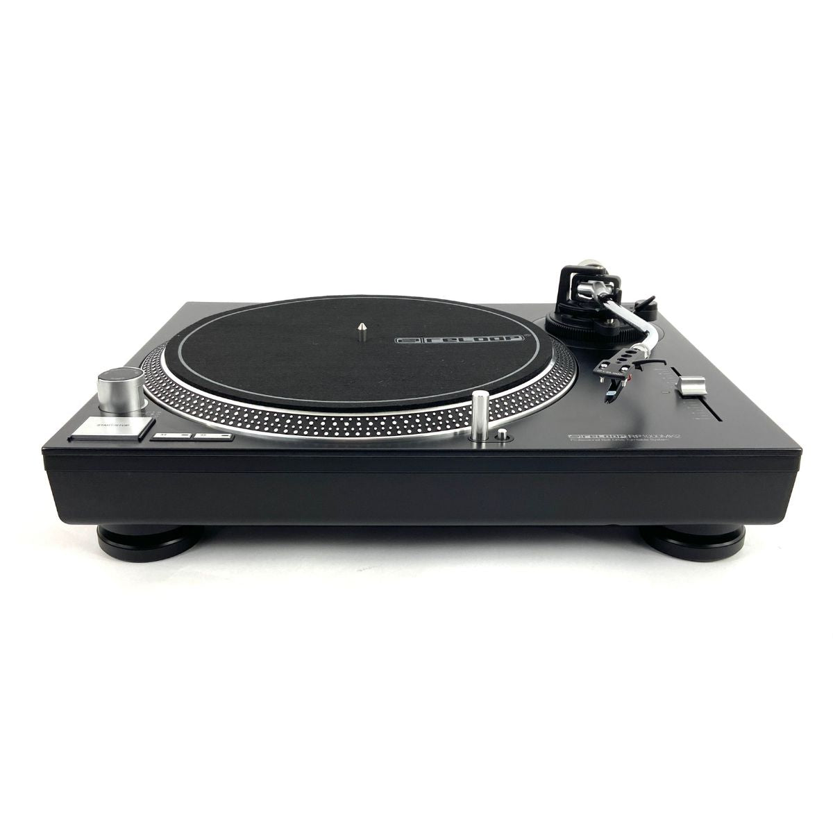 giradischi con trazione a cinghia da dj o ascolto reloop rp1000 mk2 usato vista dal basso