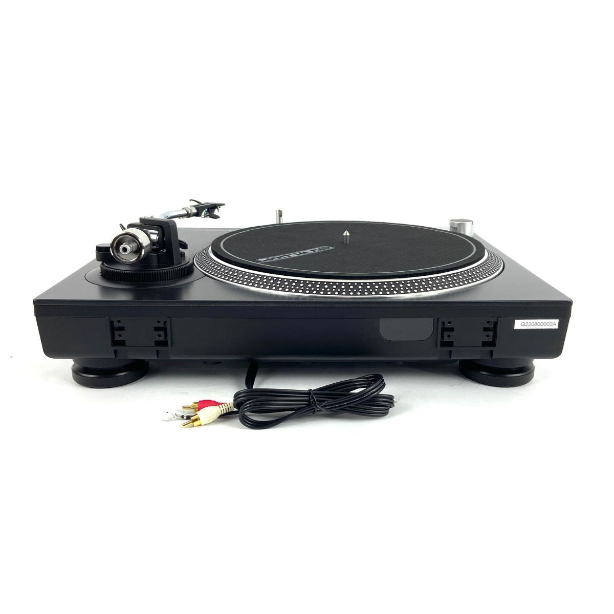 giradischi con trazione a cinghia da dj o ascolto reloop rp1000 mk2 usato vista del retro