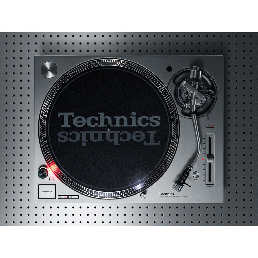 giradischi per dj technics sl1200 mk7 vista su supporto