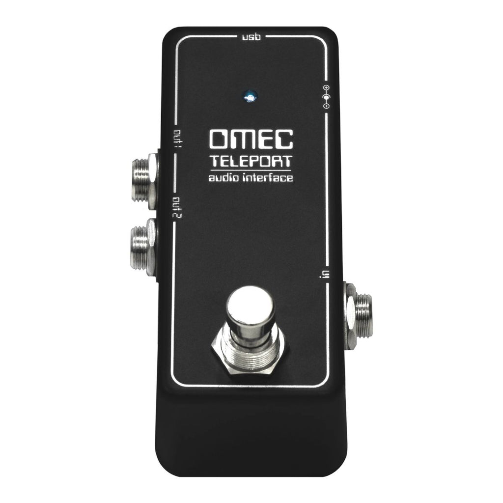interfaccia audio usb per chitarra orange omec teleport vista dall'alto