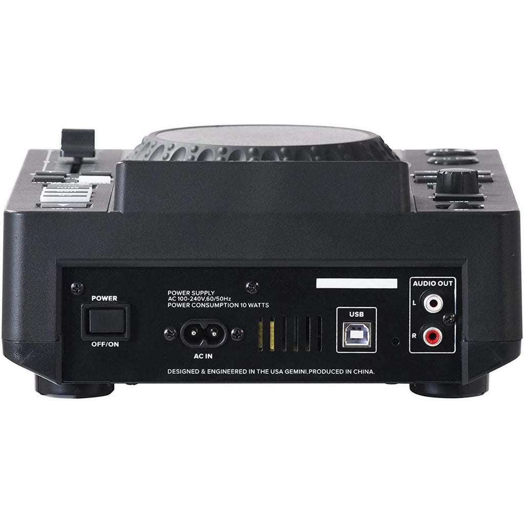 lettore cd dj gemini mdj-600 nuovo vista del retro