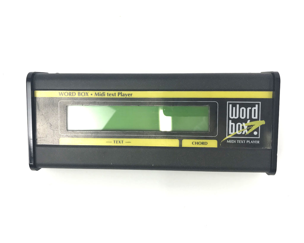 lettore di testi midi m live midi text player word box usato vista frontale