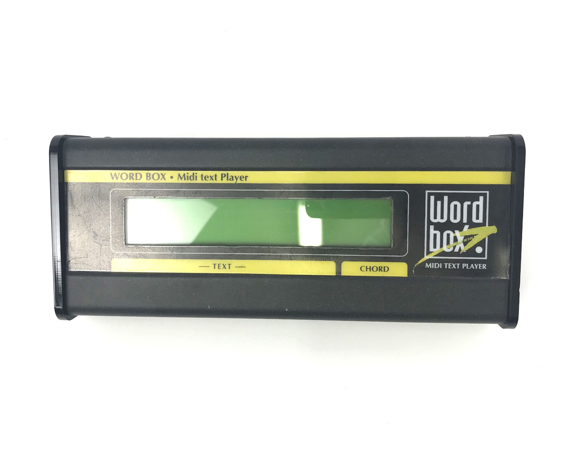 lettore di testi midi m live midi text player word box usato vista frontale