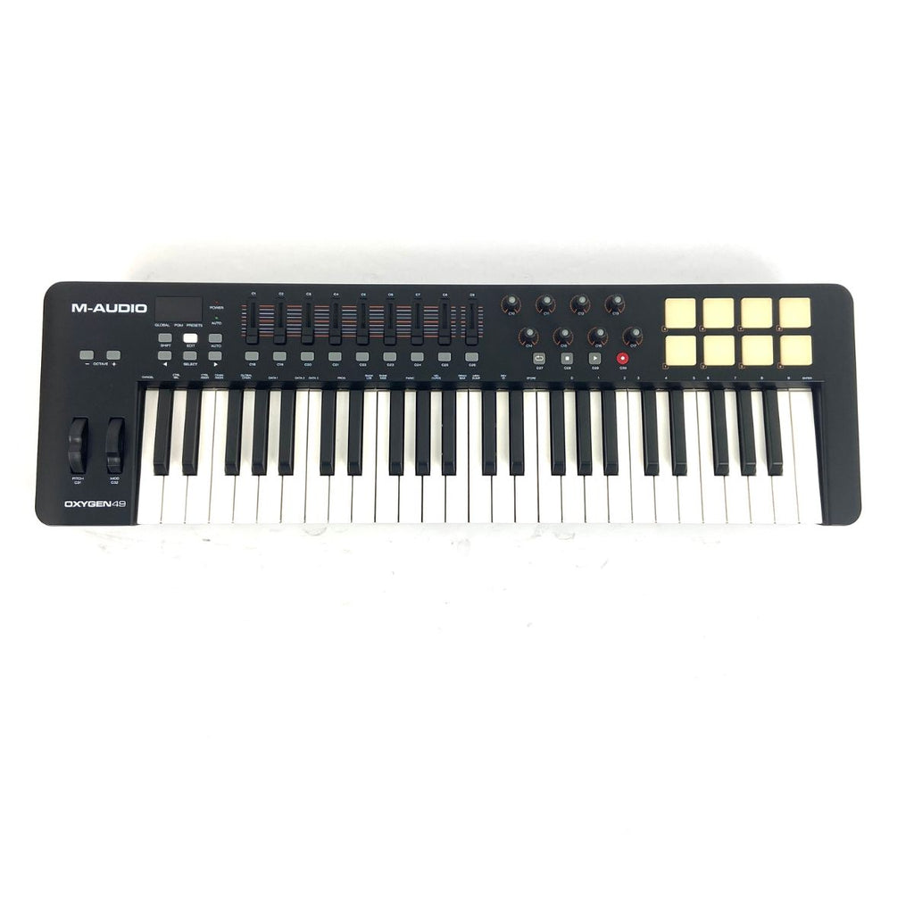 masterkeyboard controller midi USB m-audio oxygen 49 usata vista frontale
