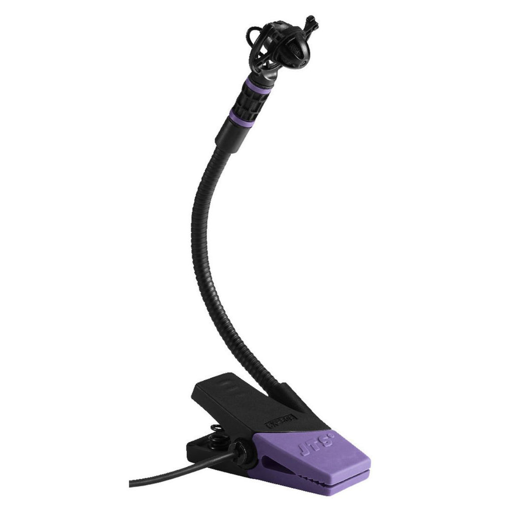 microfono a ocndensatore a clip per fiati jts c-508w vista frontale