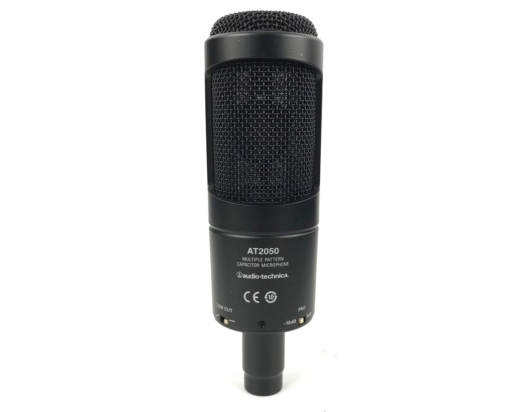 microfono a condensatore da studio audio-technica at2050 usato vista frontale
