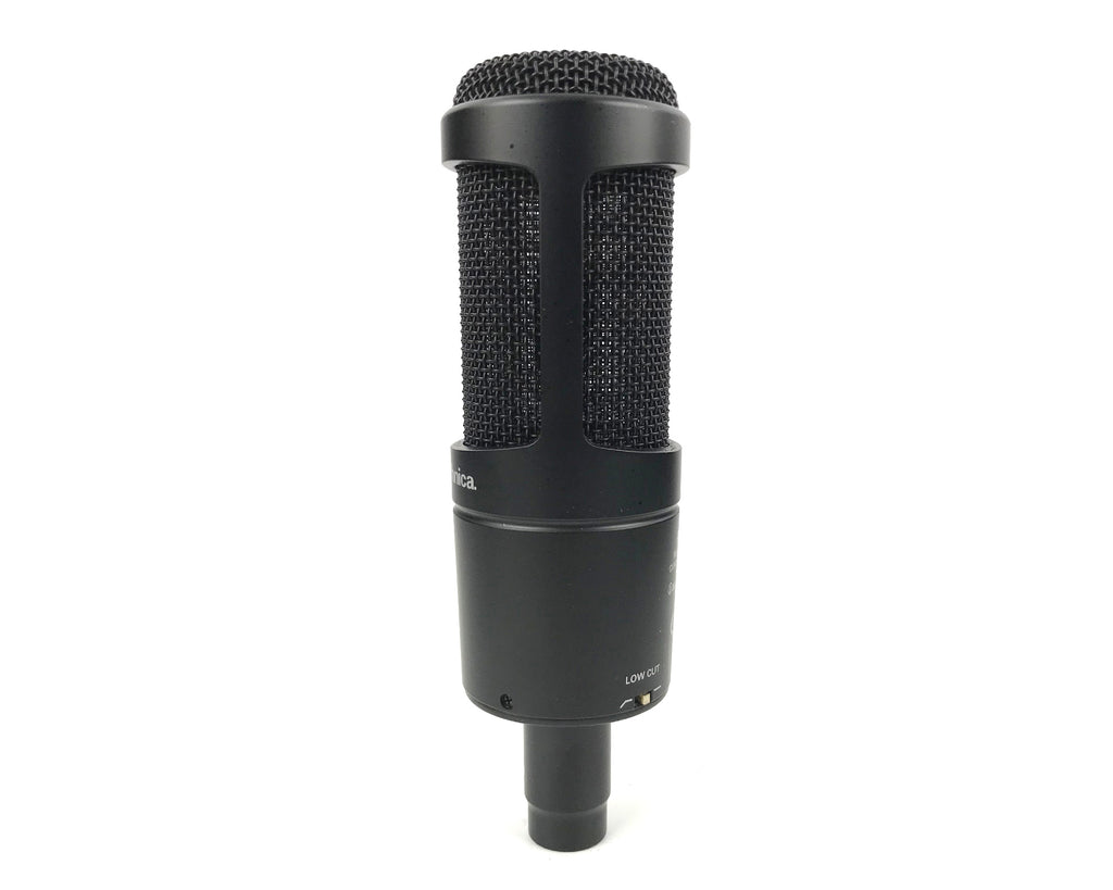 microfono a condensatore da studio audio-technica at2050 usato vista laterale sx