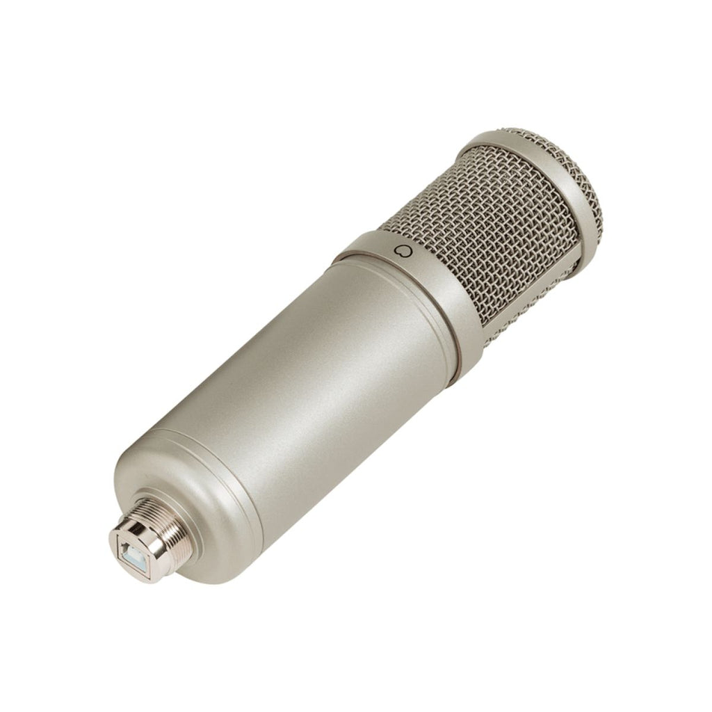 microfono da studio a condensatore usb soundsation voxtaker 100 USB vista laterale